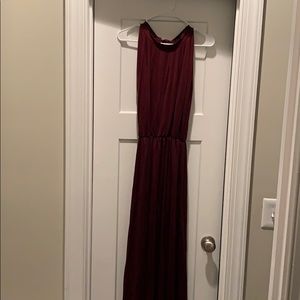Wine/burgundy, long, sleeveless dress Size XL
